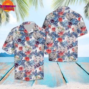 Elephant Hibiscus Flower Hawaiian Shirt