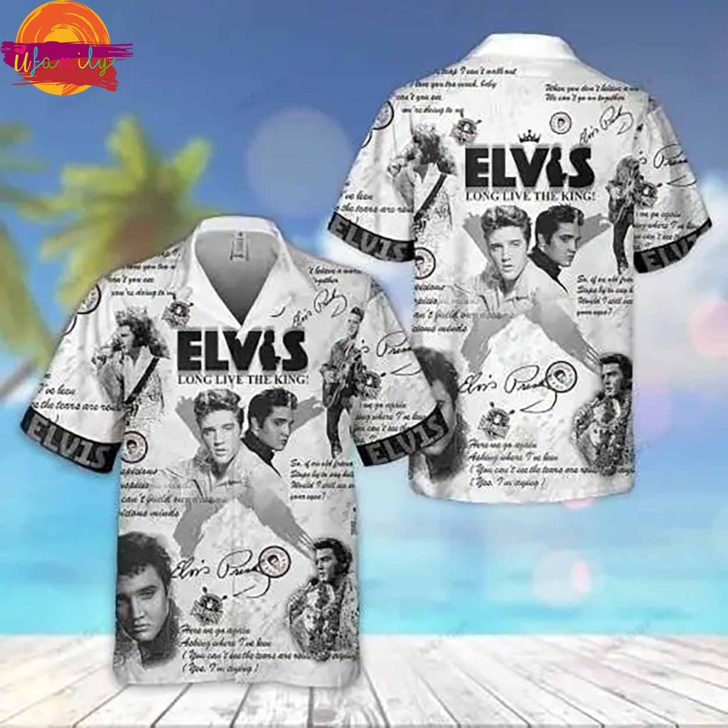 Elvis Presley Long Live The King Hawaiian Shirt Style