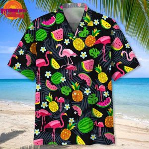 Flamingo Fruits Hawaiian Shirt