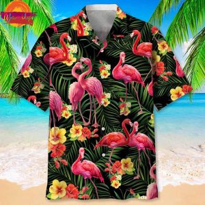 Flamingo Nature Tropical Hawaiian Shirt