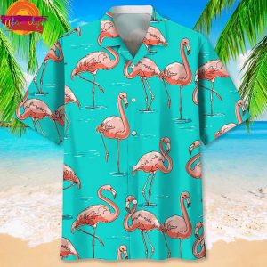 Flamingo Summer Vacation Hawaiian Shirt Style