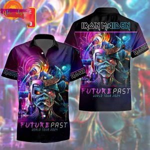 Iron Maiden Future Past World Tour 2024 Hawaiian Shirt For Lovers 1