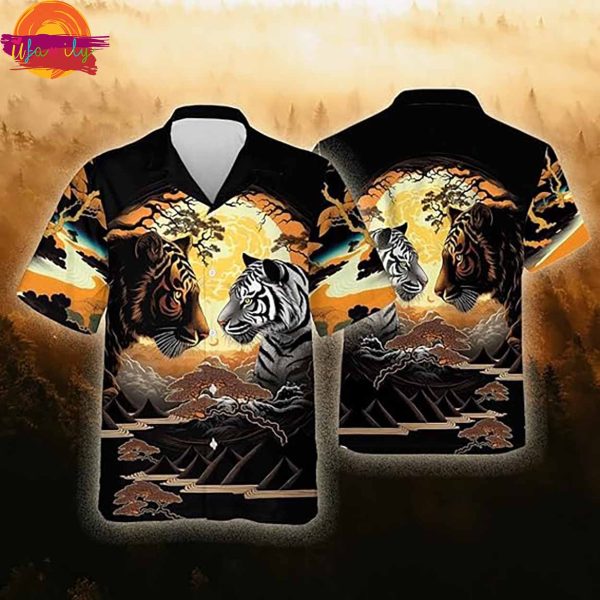 Japanese Tigers Men Hawaiian Shirt