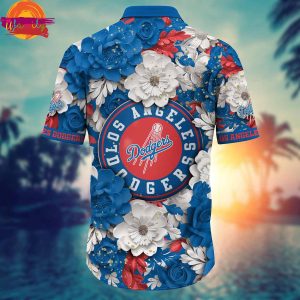 Los Angeles Dodgers Flowers Hawaiian Shirt 2