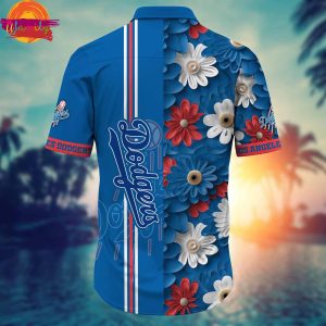 Los Angeles Dodgers Flowers MLB Hawaiian Shirt 2