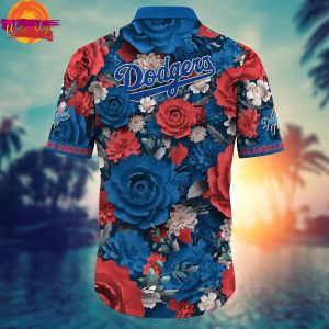 Los Angeles Dodgers Flowers Summer Hawaiian Shirt 3