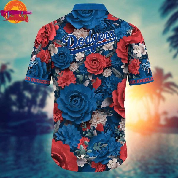 Los Angeles Dodgers Flowers Summer Hawaiian Shirt