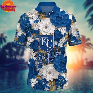 MLB Kansas City Royals Flower Hawaiian Shirt 2