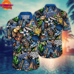 MLB Kansas City Royals Tiki Tiki Hawaiian Shirt 1