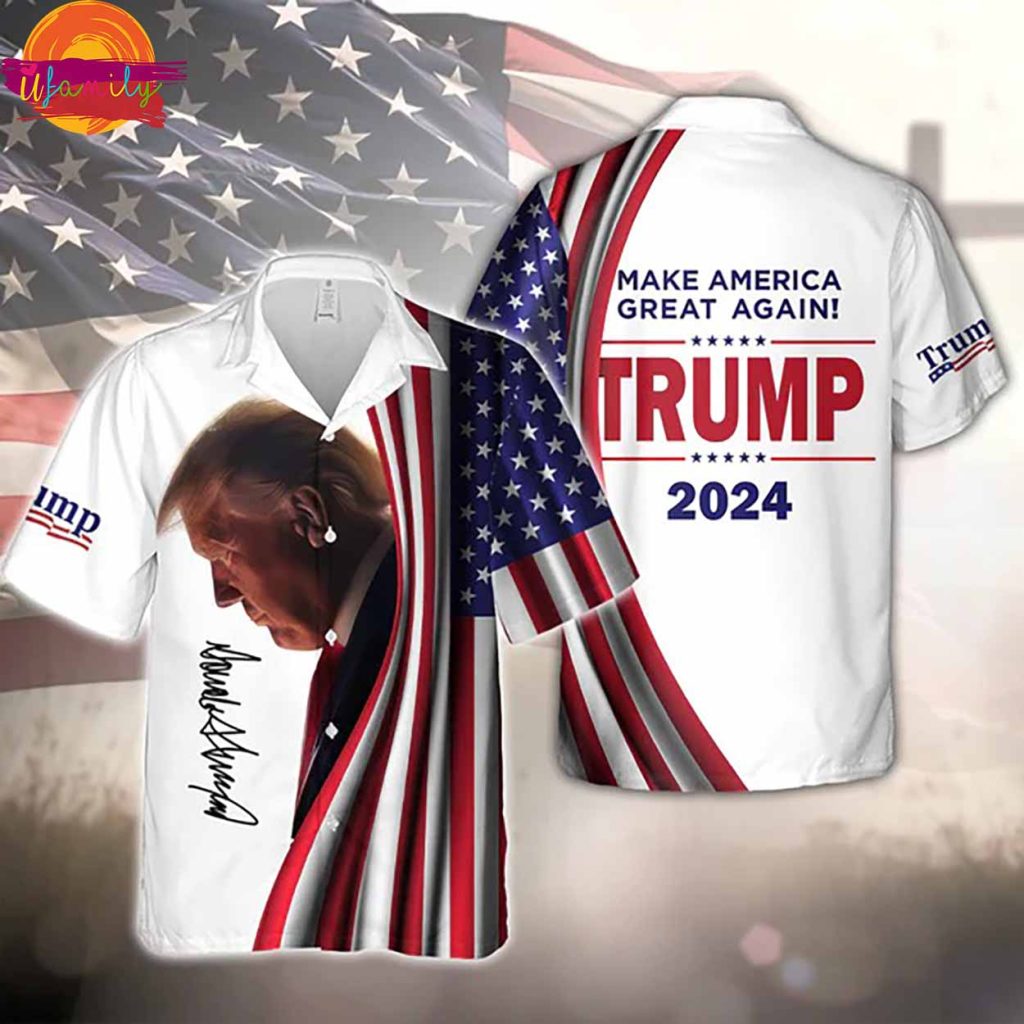 Make America Great Again Trump Signature Hawaiian Shirt Style