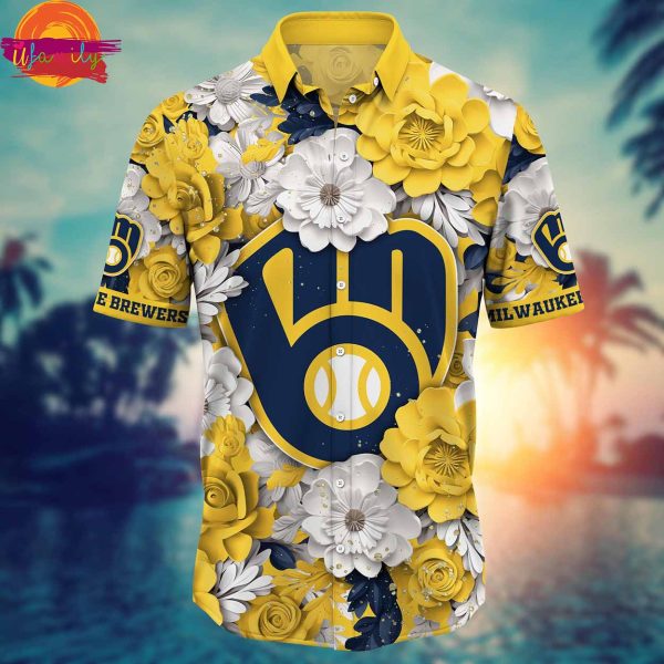 Milwaukee Brewers Hawaiian Shirt Style