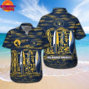 Milwaukee Brewers Surf Hawaiian Shirt