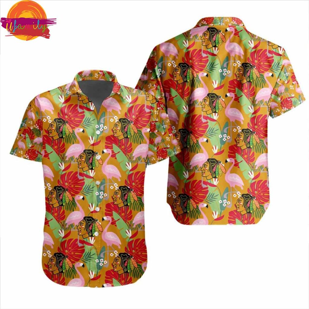 NHL Chicago Blackhawks Hawaiian Shirt Design