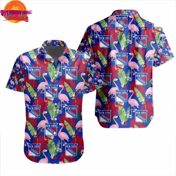 NHL New York Rangers Hawaiian Shirt Design