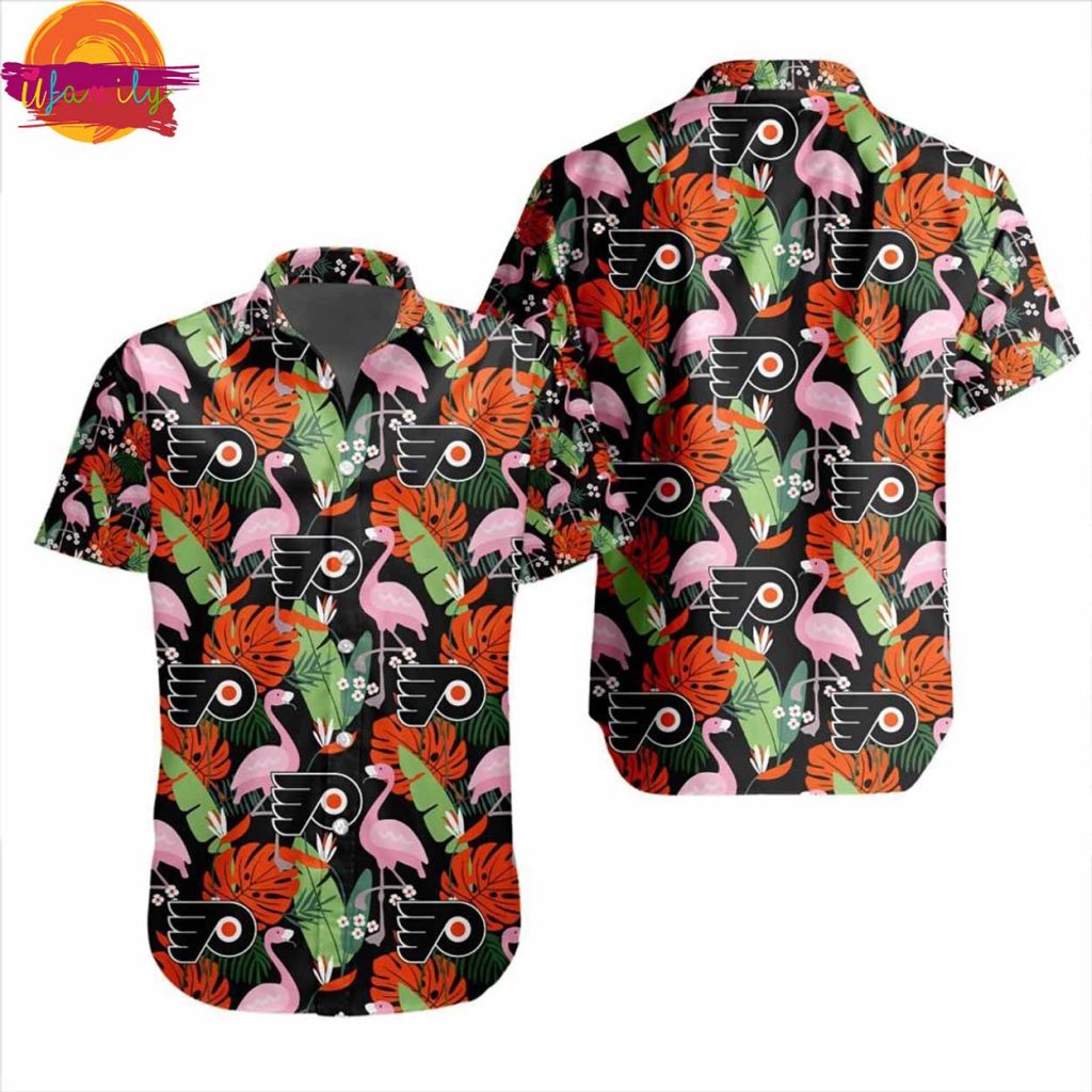 NHL Philadelphia Flyers Hawaiian Shirt Design