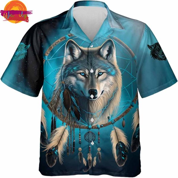 Native Wolf Hawaiian Shirt