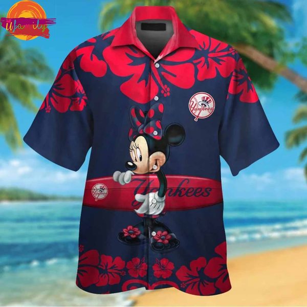 New York Yankees Minnie Mouse Hawaiian Shirt Style