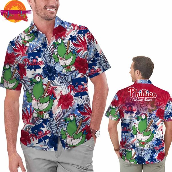 Philadelphia Phillies Phillie Phanatic Custom Hawaiian Shirt