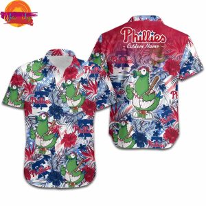 Philadelphia Phillies Phillie Phanatic Custom Hawaiian Shirt 2