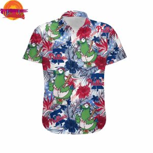 Philadelphia Phillies Phillie Phanatic Custom Hawaiian Shirt 3