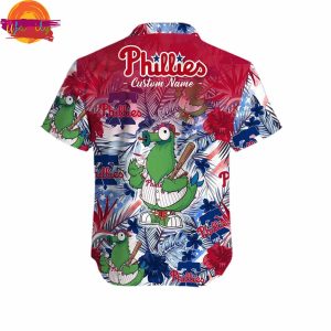 Philadelphia Phillies Phillie Phanatic Custom Hawaiian Shirt 4