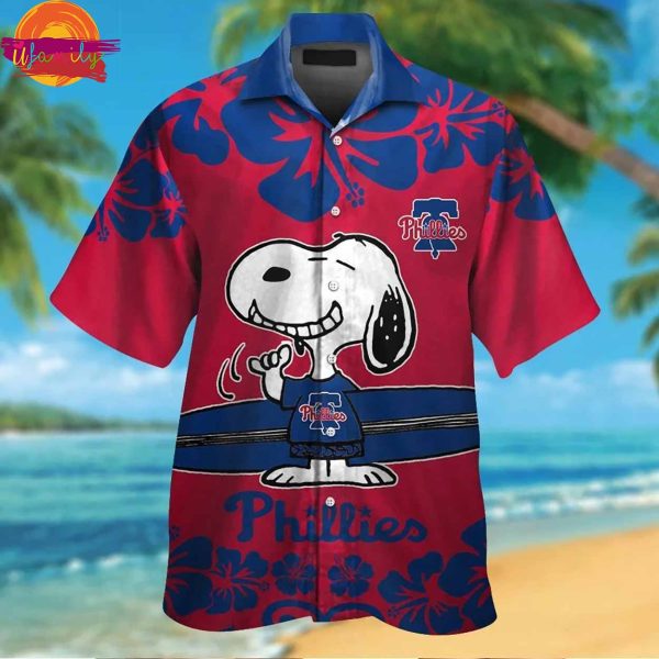 Philadelphia Phillies Snoopy Hawaiian Shirt Style