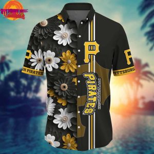 Pittsburgh Pirates Flowers Hawaiian Shirt Gifts 3