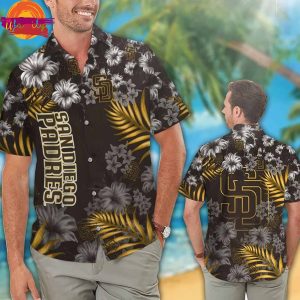 San Diego Padres Floral Tropical Hawaiian Shirt