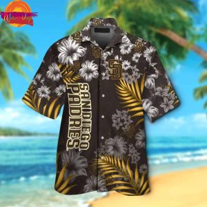 San Diego Padres Floral Tropical Hawaiian Shirt 2