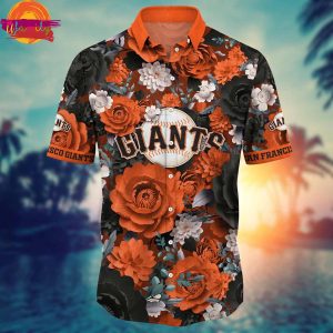 San Francisco Giants Flowers Hawaiian Shirt 3