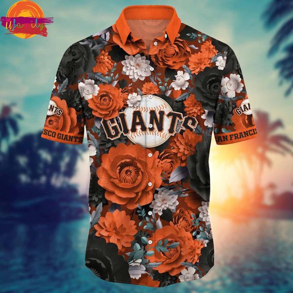 San Francisco Giants Flowers Hawaiian Shirt