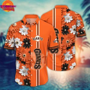 San Francisco Giants Orange Hawaiian Shirt 1