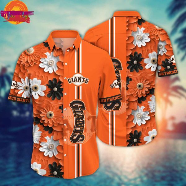 San Francisco Giants Orange Hawaiian Shirt Style