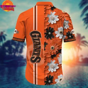 San Francisco Giants Orange Hawaiian Shirt 2