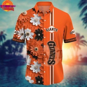 San Francisco Giants Orange Hawaiian Shirt 3