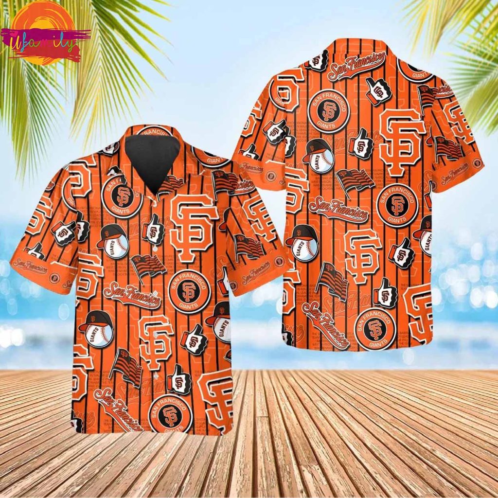 San Francisco Giants Pattern Hawaiian Shirt