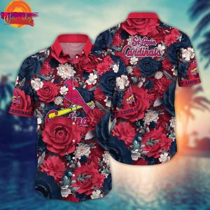 St Louis Cardinals Flowers MLB Hawaiian Shirt Style 1