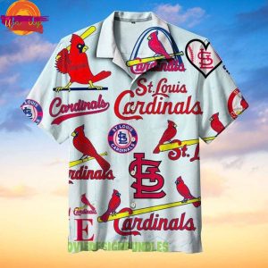 St Louis Cardinals MLB Graphic Print Hawaiian Shirt