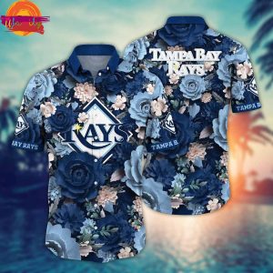 Tampa Bay Rays Flowers Hawaiian Shirt 1