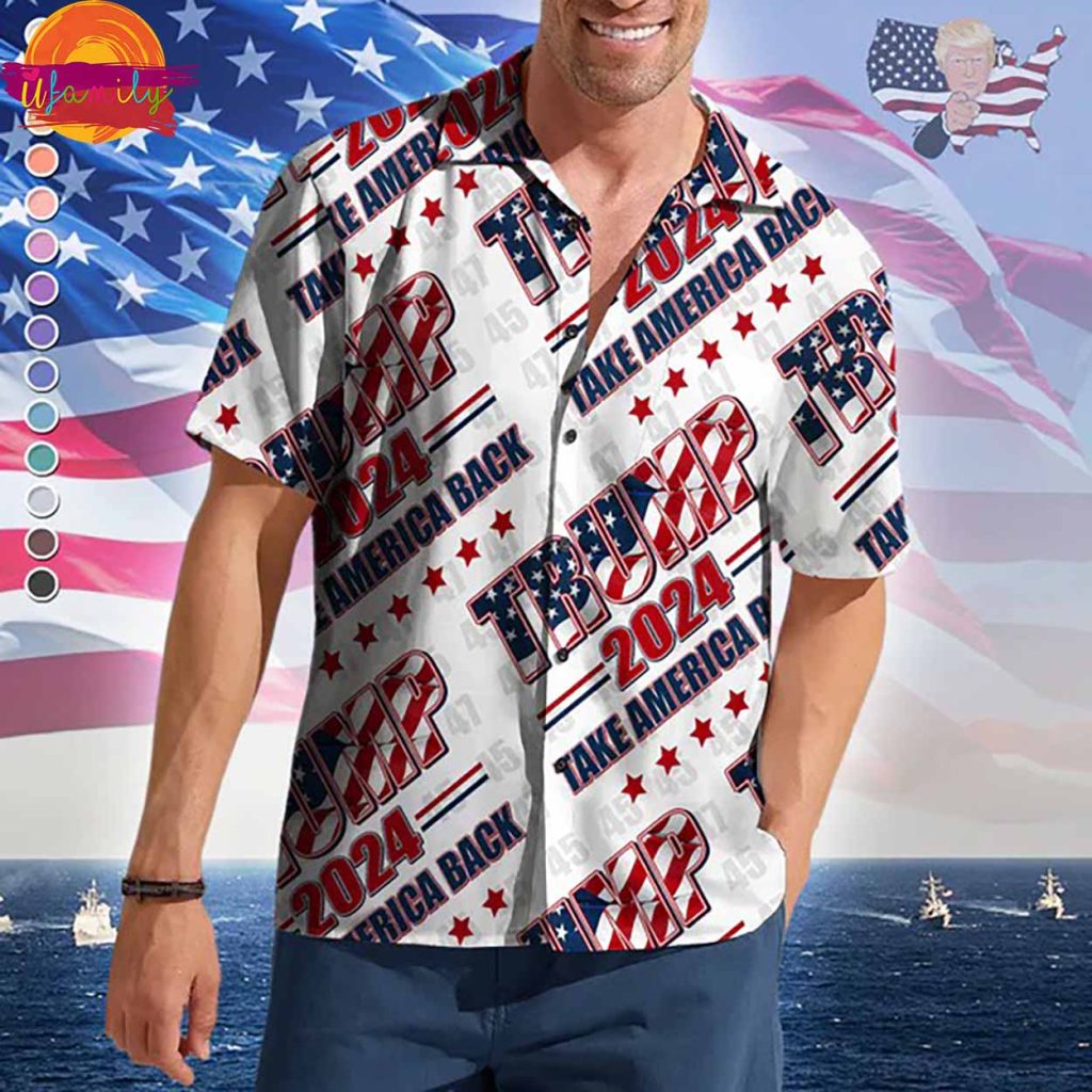 Trump 2024 Take America Back Hawaiian Shirt Style