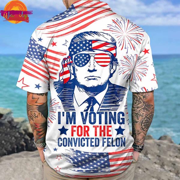 Trump I’m Voting For A Convicted Felon Hawaiian Shirt