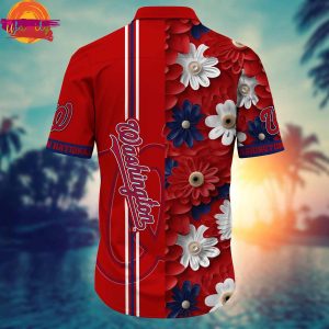 Washington Nationals Red Hawaiian Shirt 3