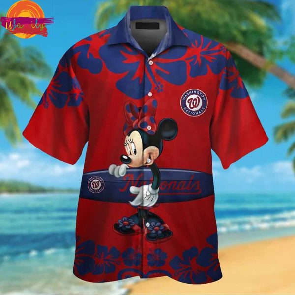 Washington Nationals Summer Minnie Mouse Hawaiian Shirt