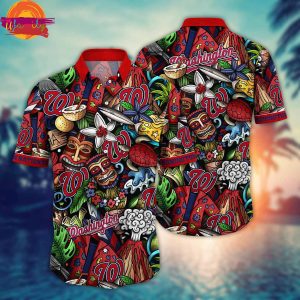 Washington Nationals Tiki Tiki Hawaiian Shirt