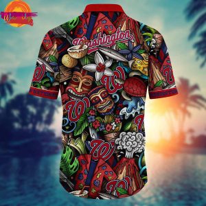 Washington Nationals Tiki Tiki Hawaiian Shirt 3