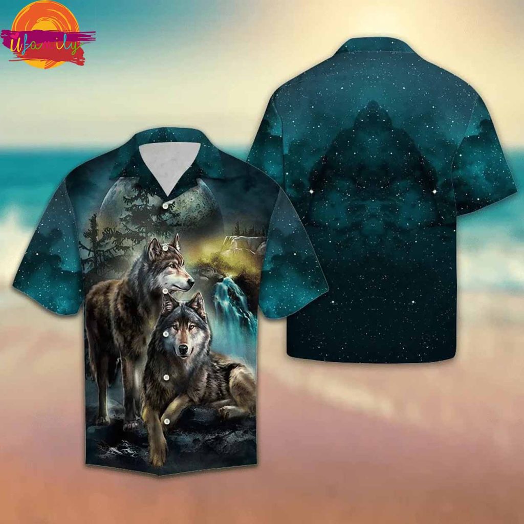 Wolf Hawaiian Shirt Style