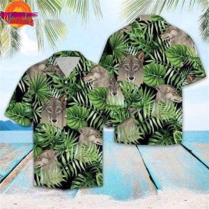 Wolf Summer Vibe Tropical Hawaiian Shirt Style