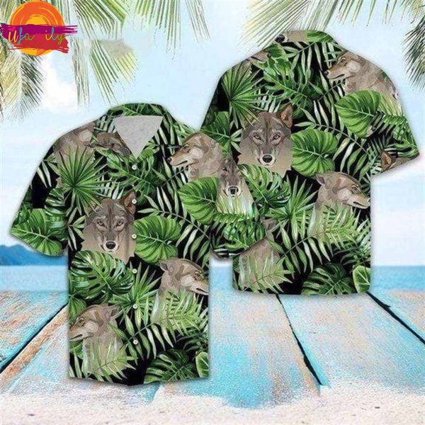 Wolf Summer Vibe Tropical Hawaiian Shirt Style