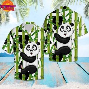 panda Bamboo Hawaiian Shirt Style