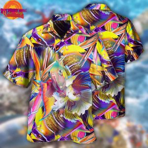 3D Scuba Diving In The Deep Sea Colorful Fishes Aloha Hawaiian Shirt